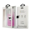 Чохол Karl Lagerfeld Saffiano Choupette Head для iPhone 13 Pro Max Pink (KLHCP13XCTRP)