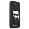 Чохол Karl Lagerfeld Saffiano Iconic Karl's Patch для iPhone 13 mini Black (KLHCP13SOKPK)
