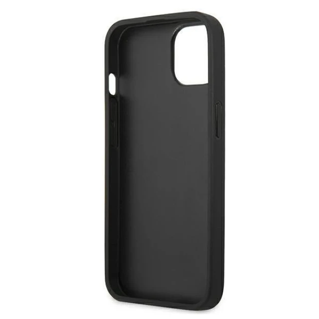 Чохол Karl Lagerfeld Leather Iconic Karl's Head Metal для iPhone 13 mini Black (KLHCP13SPKMK)