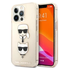 Чохол Karl Lagerfeld Glitter Karl's and Choupette для iPhone 13 Pro Max Gold (KLHCP13XKCTUGLGO)