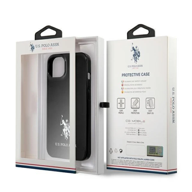 Чохол U.S. Polo Assn Horses Logo для iPhone 13 mini Black (USHCP13SUMHK)