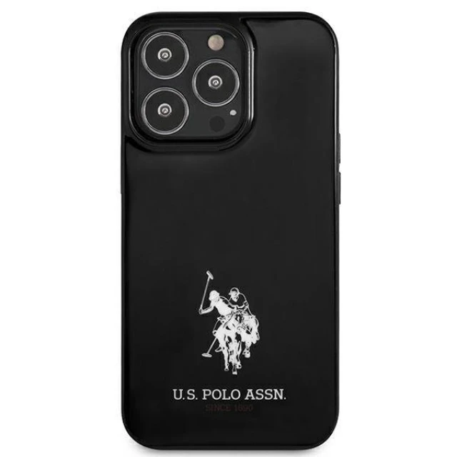 Чохол U.S. Polo Assn Horses Logo для iPhone 13 | 13 Pro Black (USHCP13LUMHK)