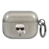 Чохол Karl Lagerfeld Glitter Karl's Head для AirPods Pro Black (KLAPUKHGK)