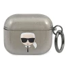 Чохол Karl Lagerfeld Glitter Karl's Head для AirPods 3 Black (KLA3UKHGK)