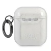 Чохол Karl Lagerfeld Glitter Karl's Head для AirPods 2/1 Silver (KLA2UKHGS)