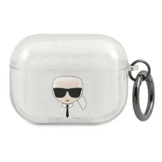 Чохол Karl Lagerfeld Karl's Head для AirPods Pro Silver (KLAPUKHGS)