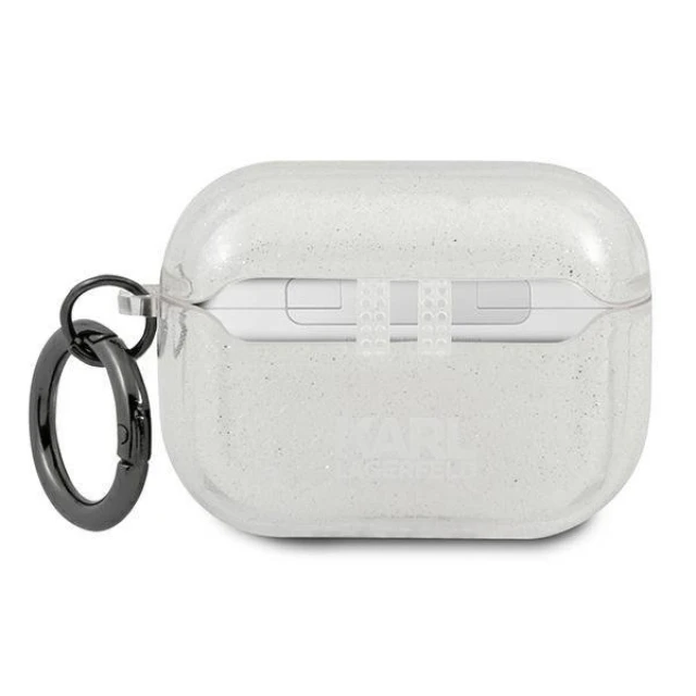 Чехол Karl Lagerfeld Karl's Head для AirPods Pro Silver (KLAPUKHGS)