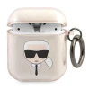 Чохол Karl Lagerfeld Karl's Head для AirPods 2/1 Gold (KLA2UKHGD)