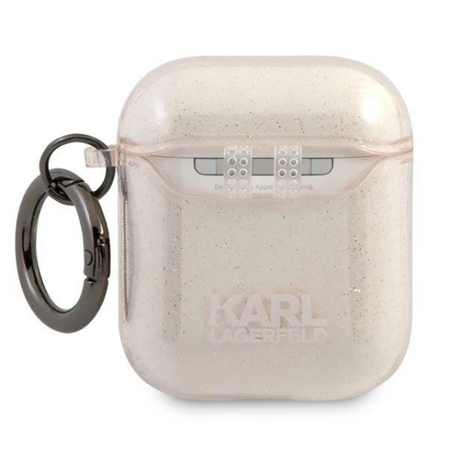 Чохол Karl Lagerfeld Karl's Head для AirPods 2/1 Gold (KLA2UKHGD)