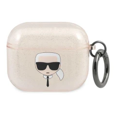 Чохол Karl Lagerfeld Karl's Head для AirPods 3 Gold (KLA3UKHGD)