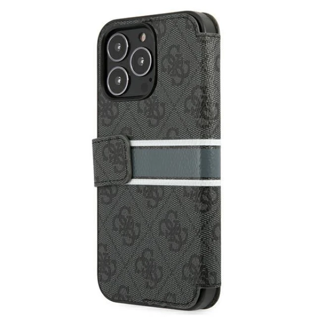 Чохол Guess 4G Stripe для iPhone 13 Pro Grey (GUBKP13L4GDGR)