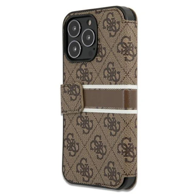 Чохол Guess 4G Stripe для iPhone 13 Pro Brown (GUBKP13L4GDBR)