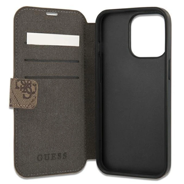 Чохол Guess 4G Stripe для iPhone 13 Pro Brown (GUBKP13L4GDBR)