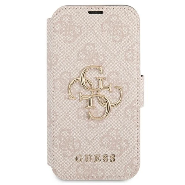 Чехол Guess 4G Big Metal Logo для iPhone 13 Pro Max Pink (GUBKP13X4GMGPI)