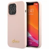 Чохол Guess Silicone Script Gold Logo для iPhone 13 Pro Max Light Pink (GUHCP13XLSLMGLP)