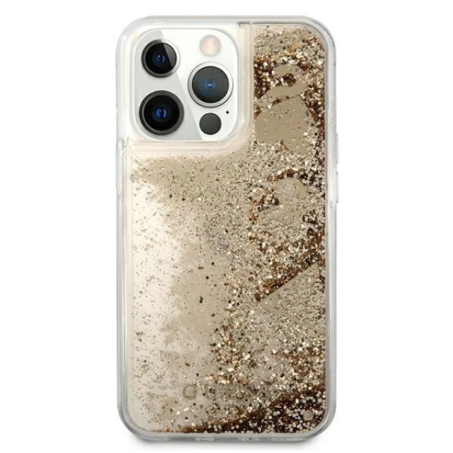 Чохол Guess Glitter Charms для iPhone 13 Pro Gold (GUHCP13LGLHFLGO)