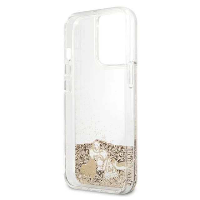Чохол Guess Glitter Charms для iPhone 13 Pro Gold (GUHCP13LGLHFLGO)