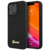 Чохол Guess Silicone Script Gold Logo для iPhone 13 Pro Max Black (GUHCP13XLSLMGBK)