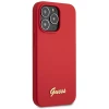 Чохол Guess Silicone Script Gold Logo для iPhone 13 Pro Max Burgundy (GUHCP13XLSLMGRE)