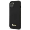 Чохол Guess Silicone Script Logo для iPhone 13 Black (GUHMP13MLSLMGBK)