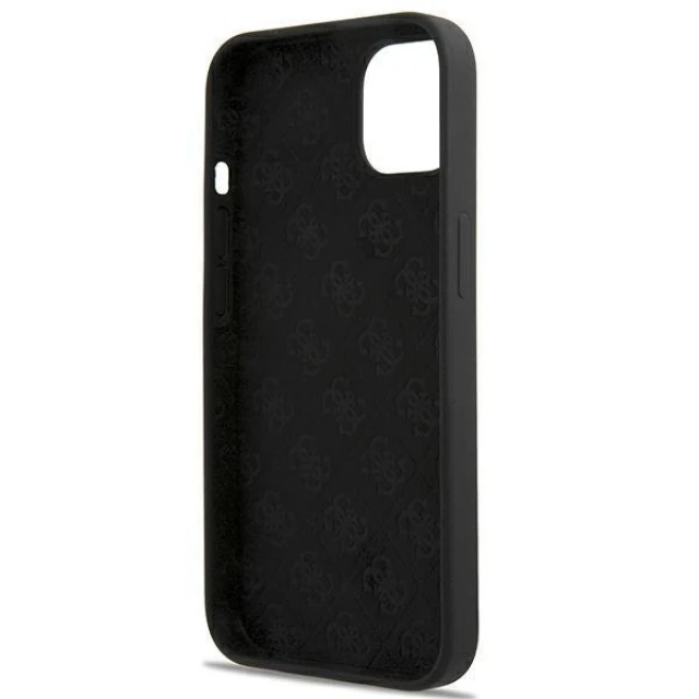Чохол Guess Silicone Script Logo для iPhone 13 Black (GUHMP13MLSLMGBK)