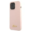 Чохол Guess Silicone Script Logo для iPhone 13 Pro Pink with MagSafe (GUHMP13LLSLMGLP)