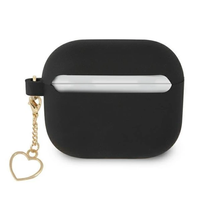 Чохол Guess Silicone Charm Collection для AirPods 3 Black (GUA3LSCHSK)