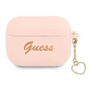 Чехол Guess Silicone Charm Collection для AirPods Pro Pink (GUAPLSCHSP)
