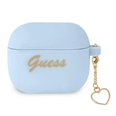 Чехол Guess Silicone Charm Collection для AirPods 3 Blue (GUA3LSCHSB)