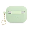Чохол для навушників Guess Silicone Charm Heart для AirPods Pro Green (GUAPLSCHSN)