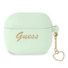 Чохол для навушників Guess Silicone Charm Heart для AirPods 3 Green (GUA3LSCHSN)