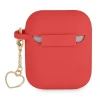 Чохол для навушників Guess Silicone Charm Heart Collection для AirPods Red (GUA2LSCHSR)
