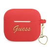 Чохол для навушників Guess Silicone Charm Heart Collection для AirPods 3 Red (GUA3LSCHSR)