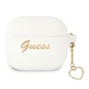 Чохол Guess Silicone Charm Collection для AirPods 3 White (GUA3LSCHSH)