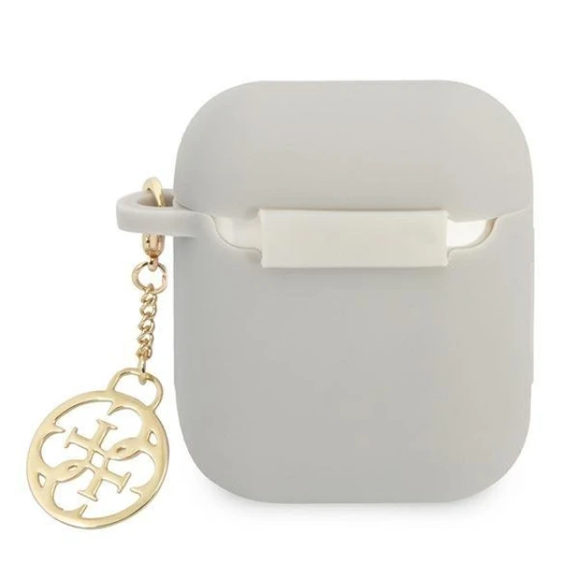 Чехол для наушников Guess Silicone Charm Collection для AirPods Grey (GUA2LSC4EG)