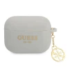 Чохол для навушників Guess Silicone Charm Collection для AirPods Pro Grey (GUAPLSC4EG)