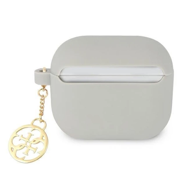 Чохол для навушників Guess Silicone Charm Collection для AirPods 3 Grey (GUA3LSC4EG)