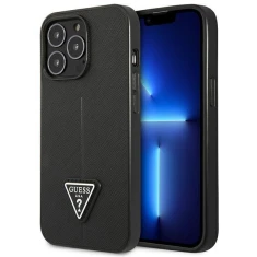 Чохол Guess Saffiano Triangle Logo для iPhone 13 Pro Black (GUHCP13LPSATLK)