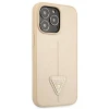 Чохол Guess Saffiano Triangle Logo для iPhone 13 Pro Beige (GUHCP13LPSATLE)
