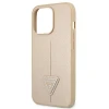 Чохол Guess Saffiano Triangle Logo для iPhone 13 Pro Beige (GUHCP13LPSATLE)