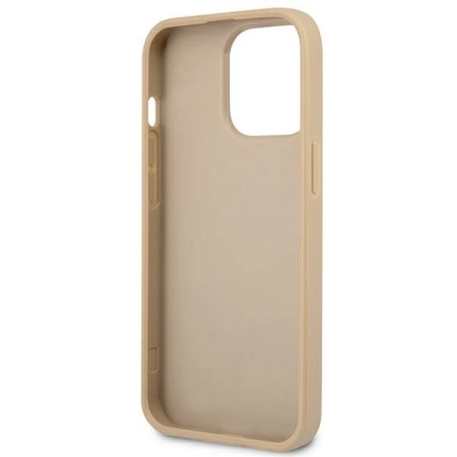 Чохол Guess Saffiano Triangle Logo для iPhone 13 Pro Beige (GUHCP13LPSATLE)