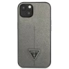 Чохол Guess SaffianoTriangle Logo для iPhone 13 Silver (GUHCP13MPSATLG)