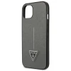 Чохол Guess SaffianoTriangle Logo для iPhone 13 Silver (GUHCP13MPSATLG)
