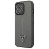 Чохол Guess Saffiano Triangle Logo для iPhone 13 Pro Silver (GUHCP13LPSATLG)