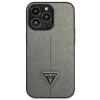 Чохол Guess Saffiano Triangle Logo для iPhone 13 Pro Max Silver (GUHCP13XPSATLG)