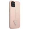 Чехол Guess Saffiano Triangle Logo для iPhone 13 mini Pink (GUHCP13SPSATLP)