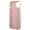Чехол Guess Saffiano Triangle Logo для iPhone 13 mini Pink (GUHCP13SPSATLP)