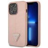 Чохол Guess Saffiano Triangle Logo для iPhone 13 Pro Pink (GUHCP13LPSATLP)