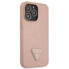 Чохол Guess Saffiano Triangle Logo для iPhone 13 Pro Pink (GUHCP13LPSATLP)