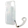 Чохол Guess Flower Strap для iPhone 13 mini Blue (GUHCP13SHFLSB)